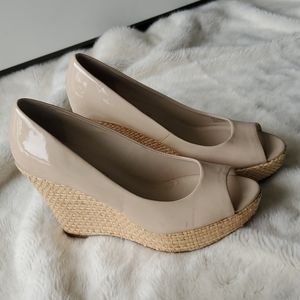 Franco Sarto L Surf Nude Wedges size 7